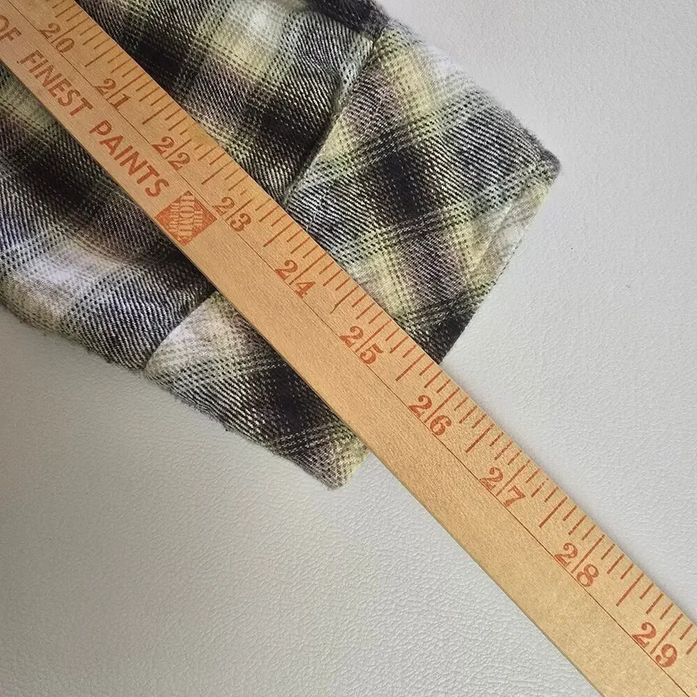 Flyshacker Plaid Flannel Shirt Men’s Large Grunge Outdoorsy Cozy Layering XL